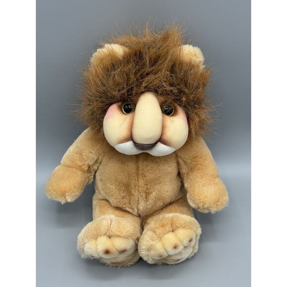 Vintage 1991 Dumplings 24k Polar Puff Lion Plush 14” Stuffed Animal - Picture 2 of 7
